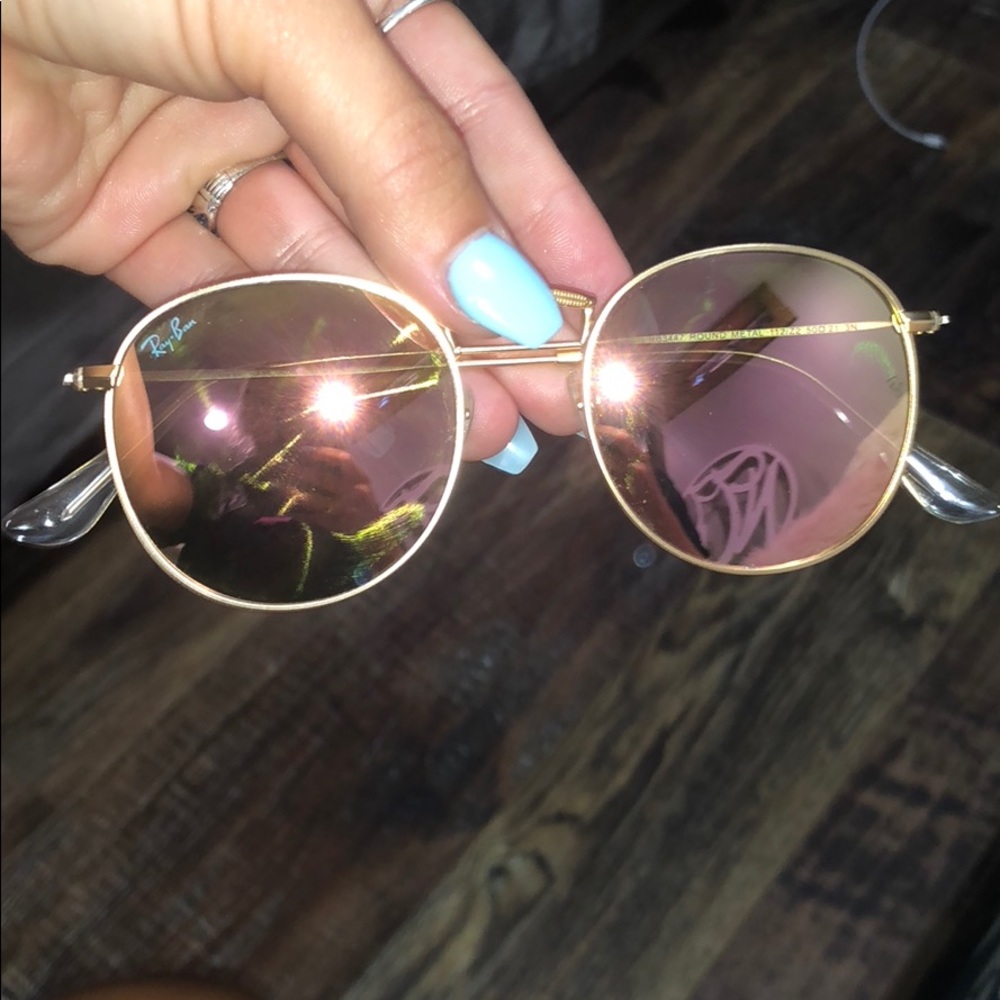 Ray Bans -Pink and Gold